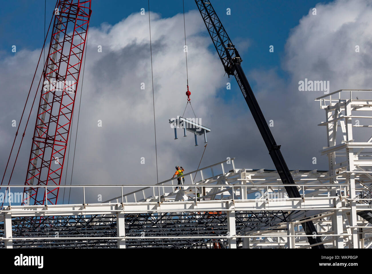 Detroit, Michigan Construction of the paint shop for a new Fiat
