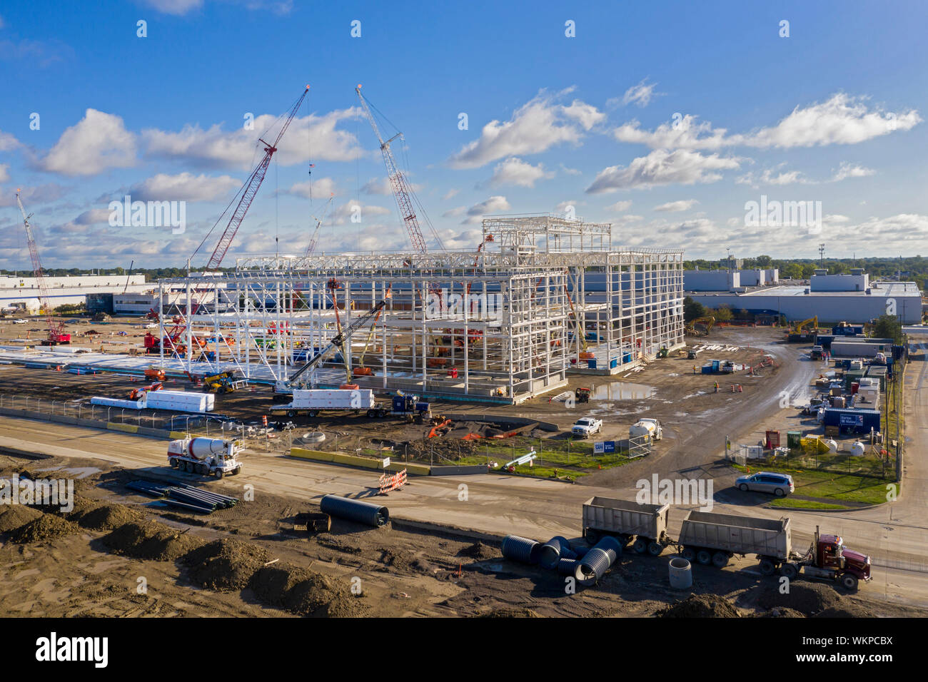 Detroit, Michigan Construction of the paint shop for a new Fiat