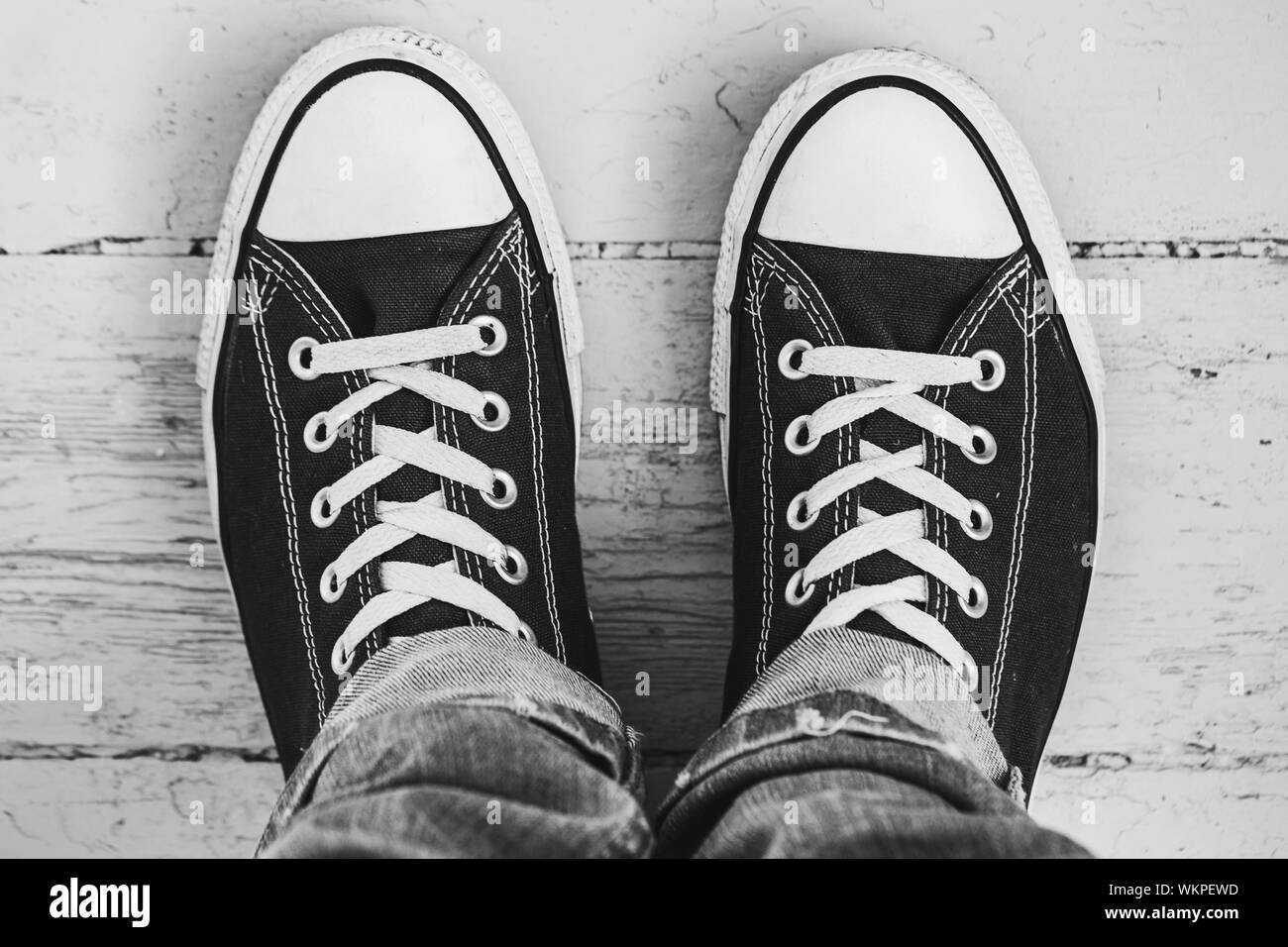 Boy feet teen Black and White Stock Photos & Images - Alamy