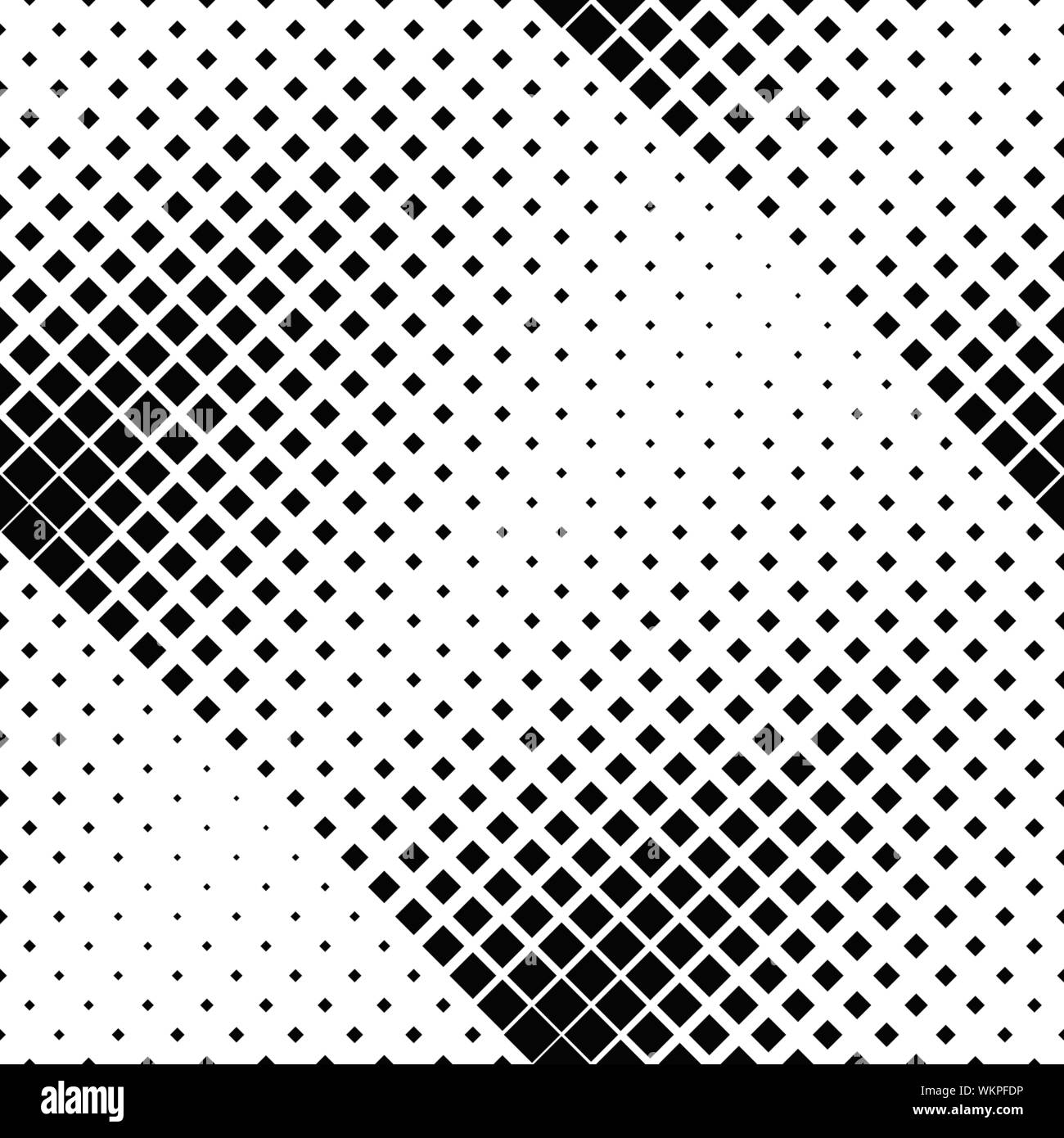 Seamless abstract black and white square pattern background design ...