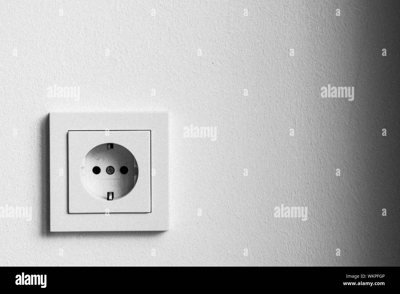 Closeup Of Light Switch On Wall Stock Photo Alamy