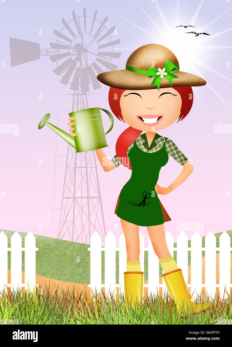 girl in the farm Stock Photo - Alamy