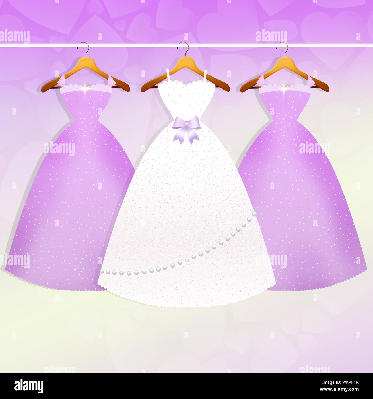 Wedding shower dresses for the bride hi-res stock photography and images -  Alamy