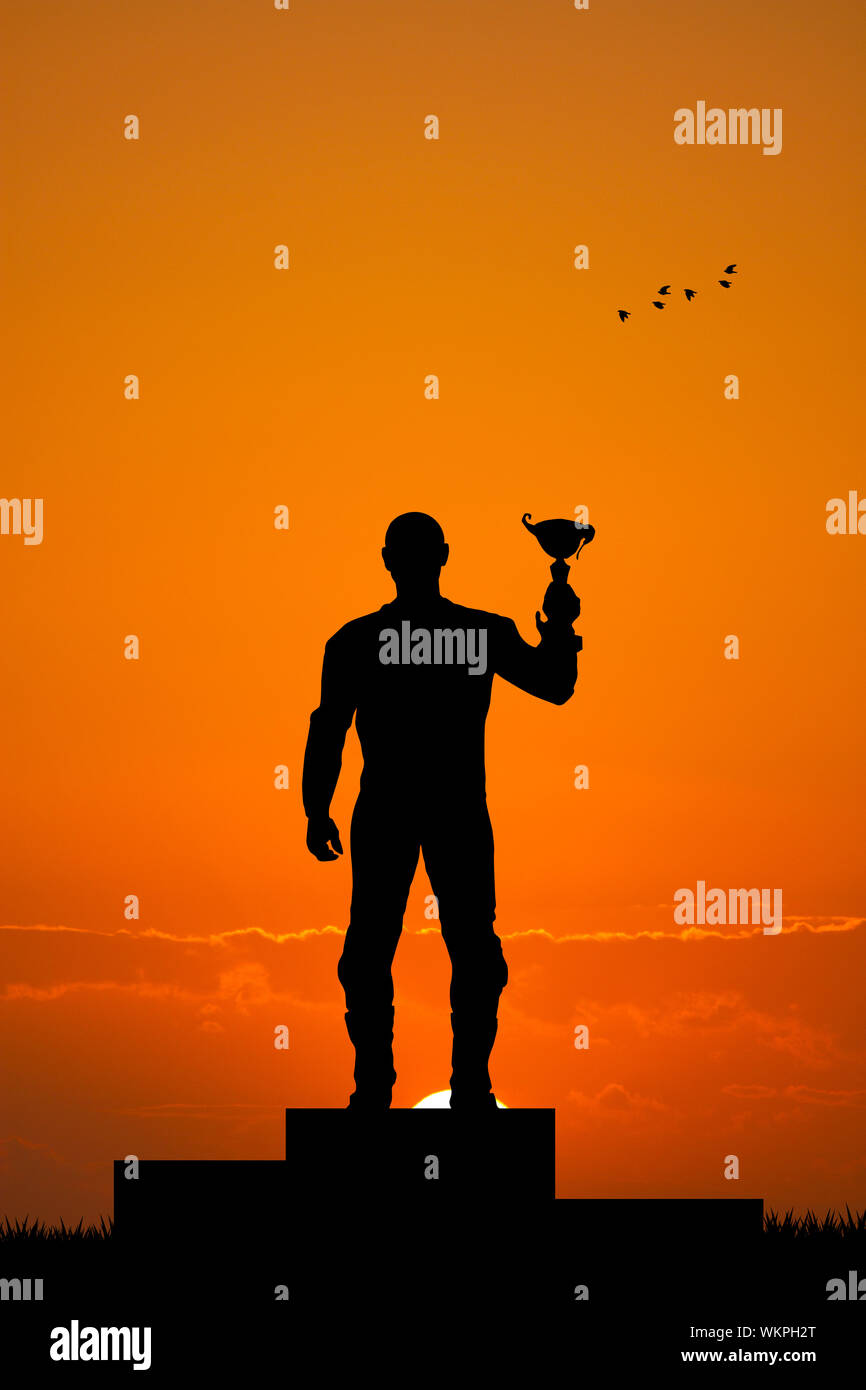 Podium winner silhouette hi-res stock photography and images - Alamy