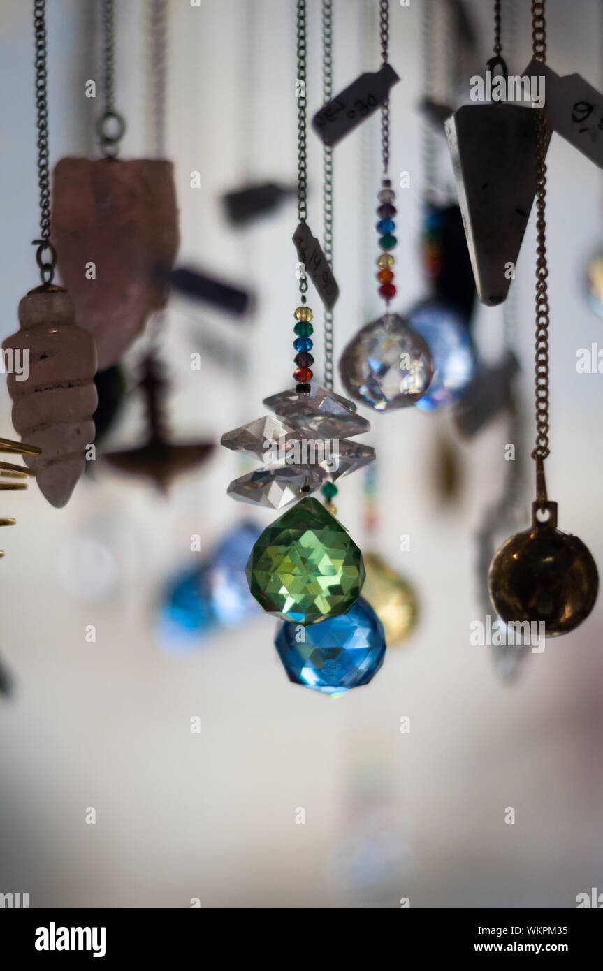 various magic pendulums to predict the future. esoteric tools Stock ...