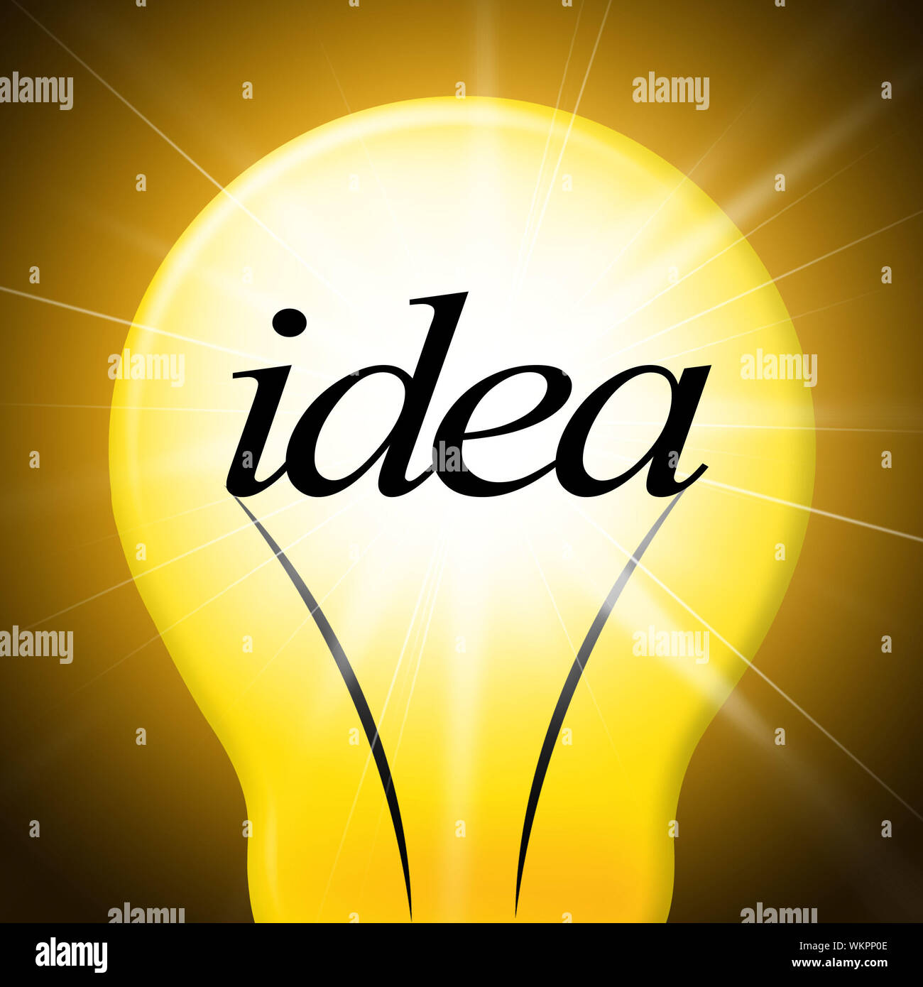 Ideas Idea Meaning Light Bulb And Lightbulb Stock Photo Alamy