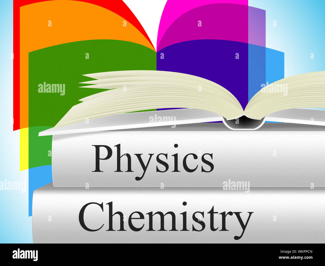 Books Chemistry Representing Textbook Fiction And Science Stock Photo Alamy
