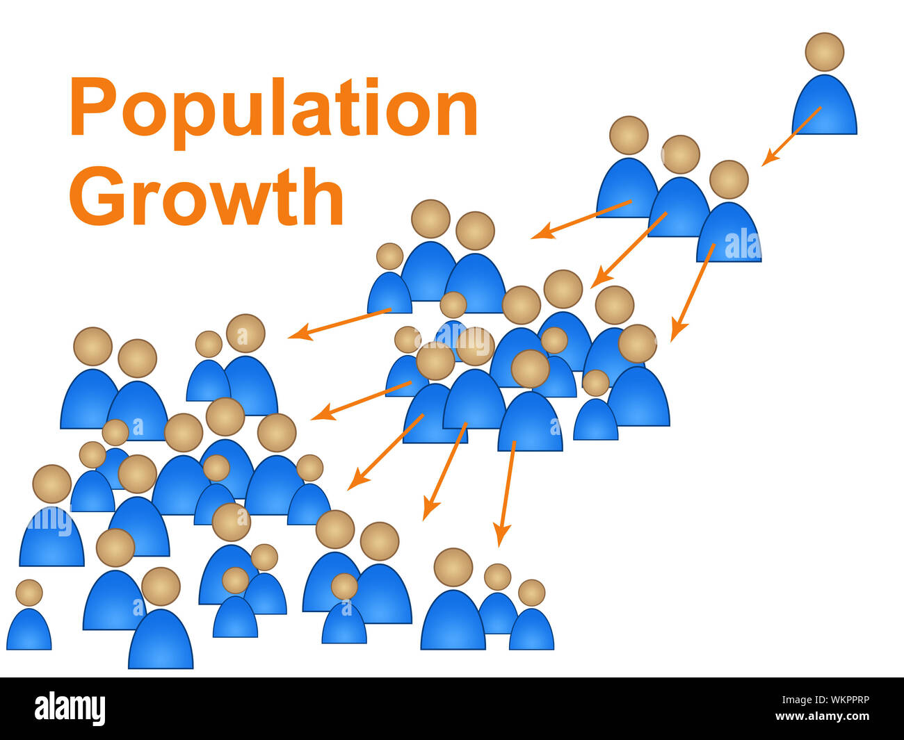 Population Growth Representing Newborn Family And Reproduction Stock Photo