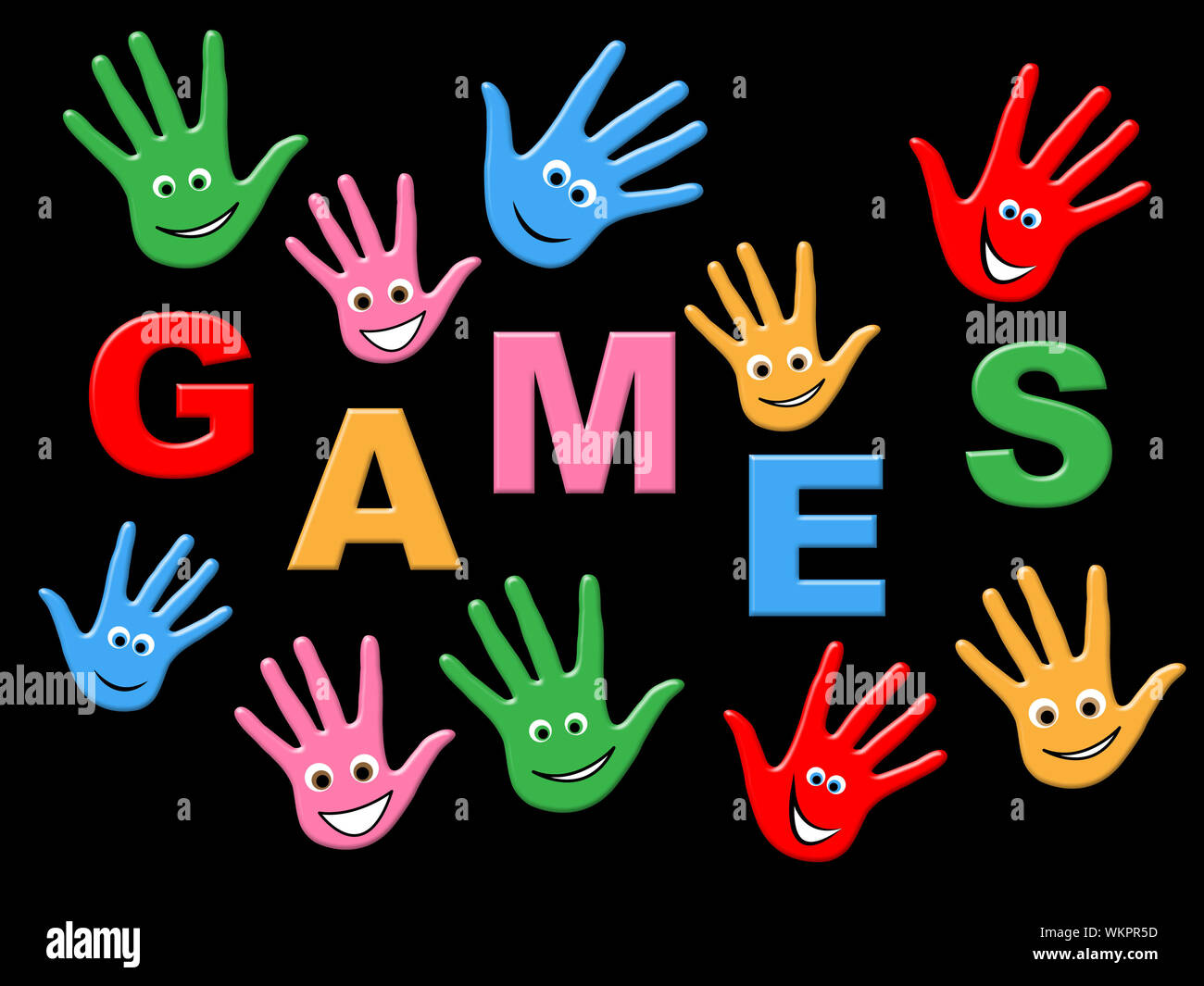Kids Games Representing Gamer Play And Youngster Stock Photo - Alamy