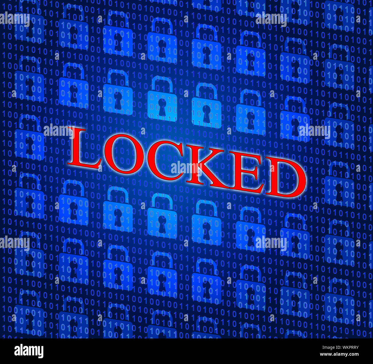 Locked Security Indicating Symbol Login And Safe Stock Photo Alamy