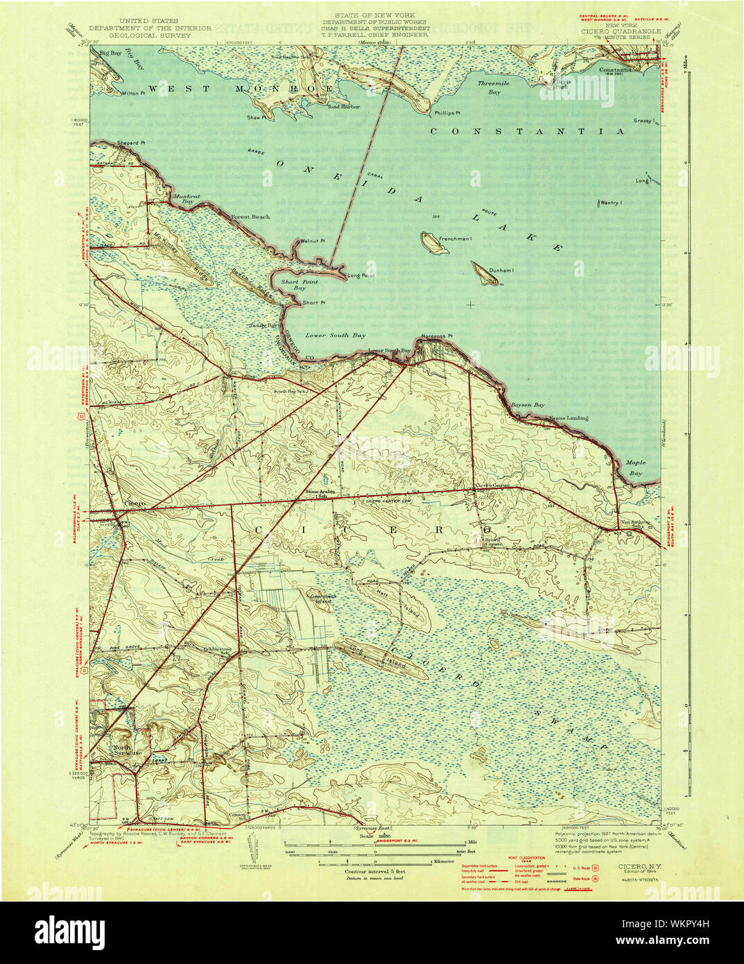 New York NY Cicero 137614 1944 31680 Restoration Stock Photo Alamy