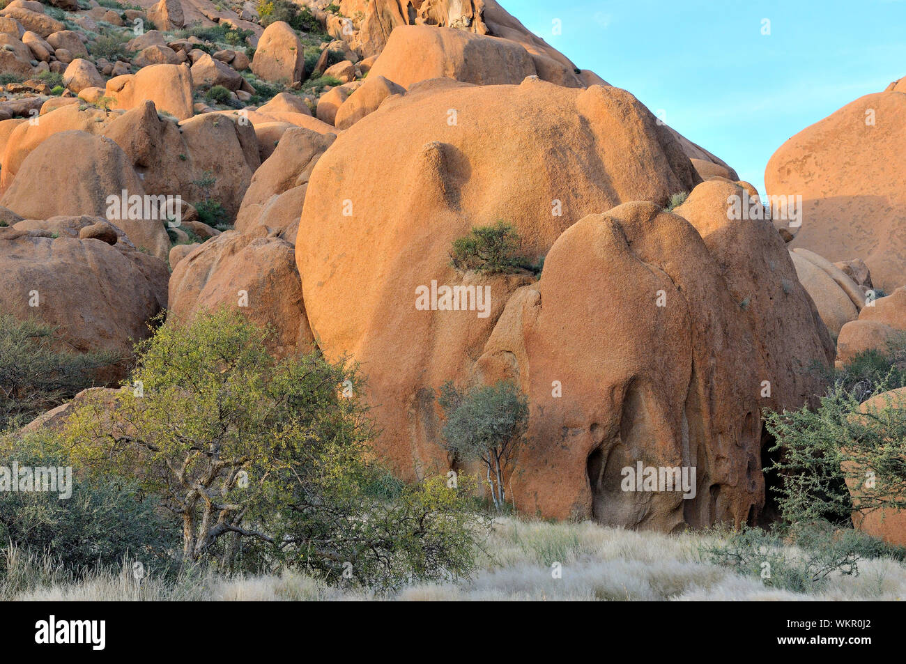 Rock formation at Spitzkoppe near Usakos in Namibia Stock Photo