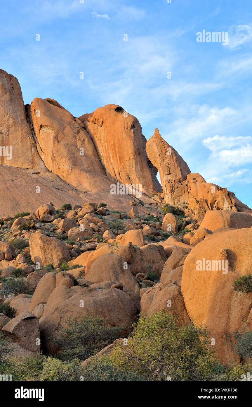 Rock formation at Spitzkoppe near Usakos in Namibia Stock Photo