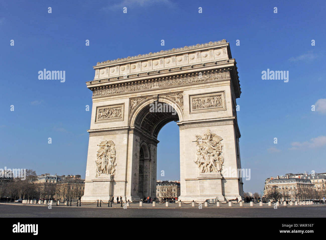 arc de triomphe place charles de gaulle paris france