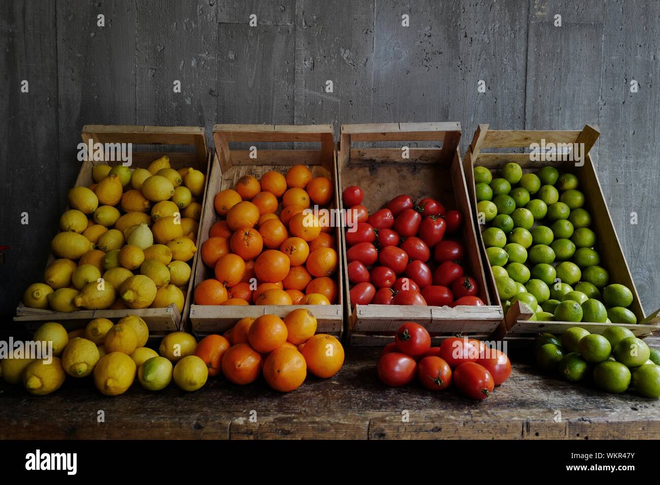 Fruits And Vegetables For Sale At Market Stall Stock Photo Alamy