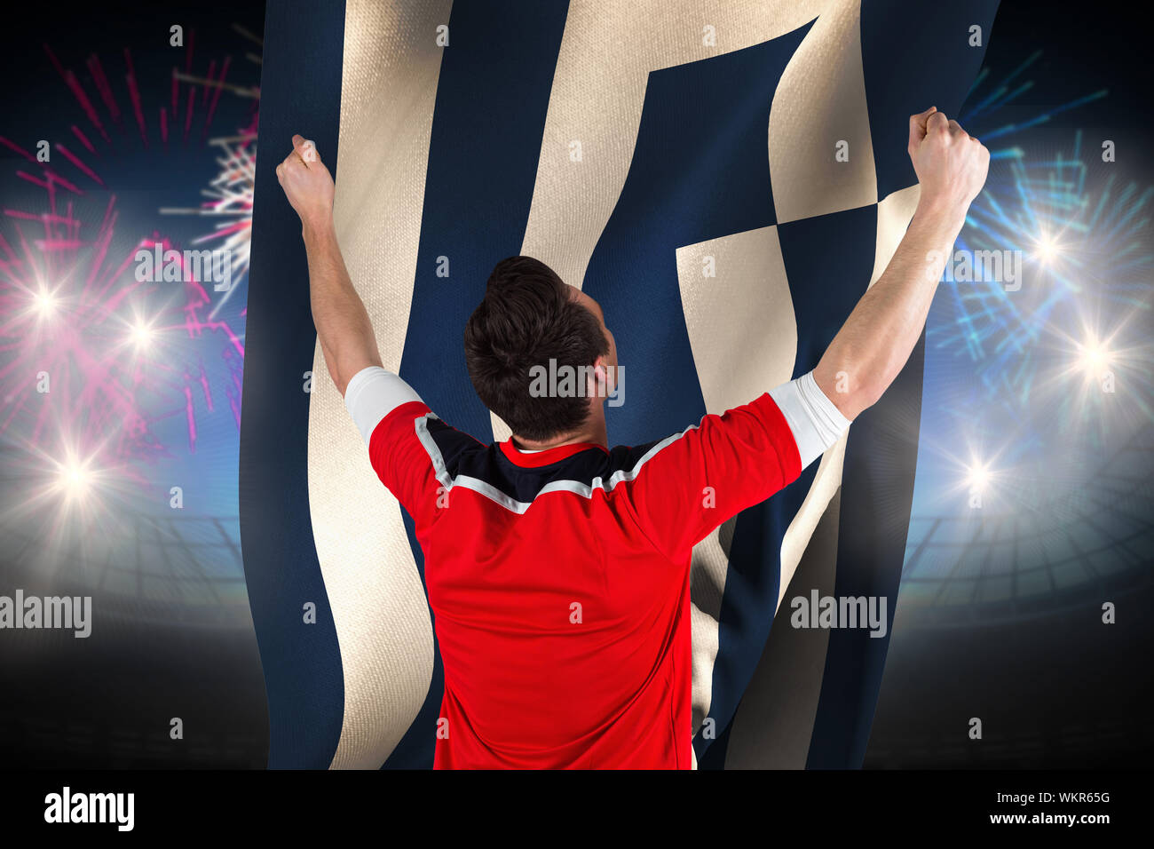 Exploding Flags Euros Football Jersey greece flag hi-res stock photography and images - Alamy