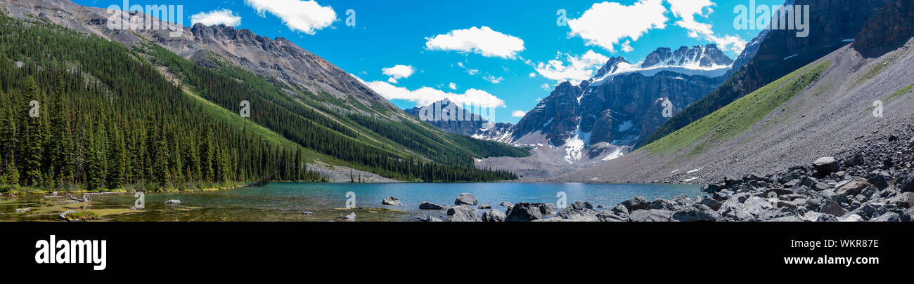 Beautiful landscape around Consolation Lakes at Banff, Canada Stock Photo