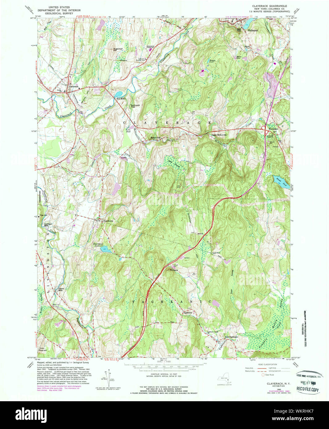 New York NY Claverack 137176 1960 24000 Restoration Stock Photo Alamy