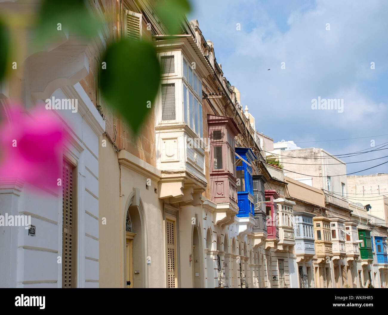 Streets of Sliema, Malta Stock Photo