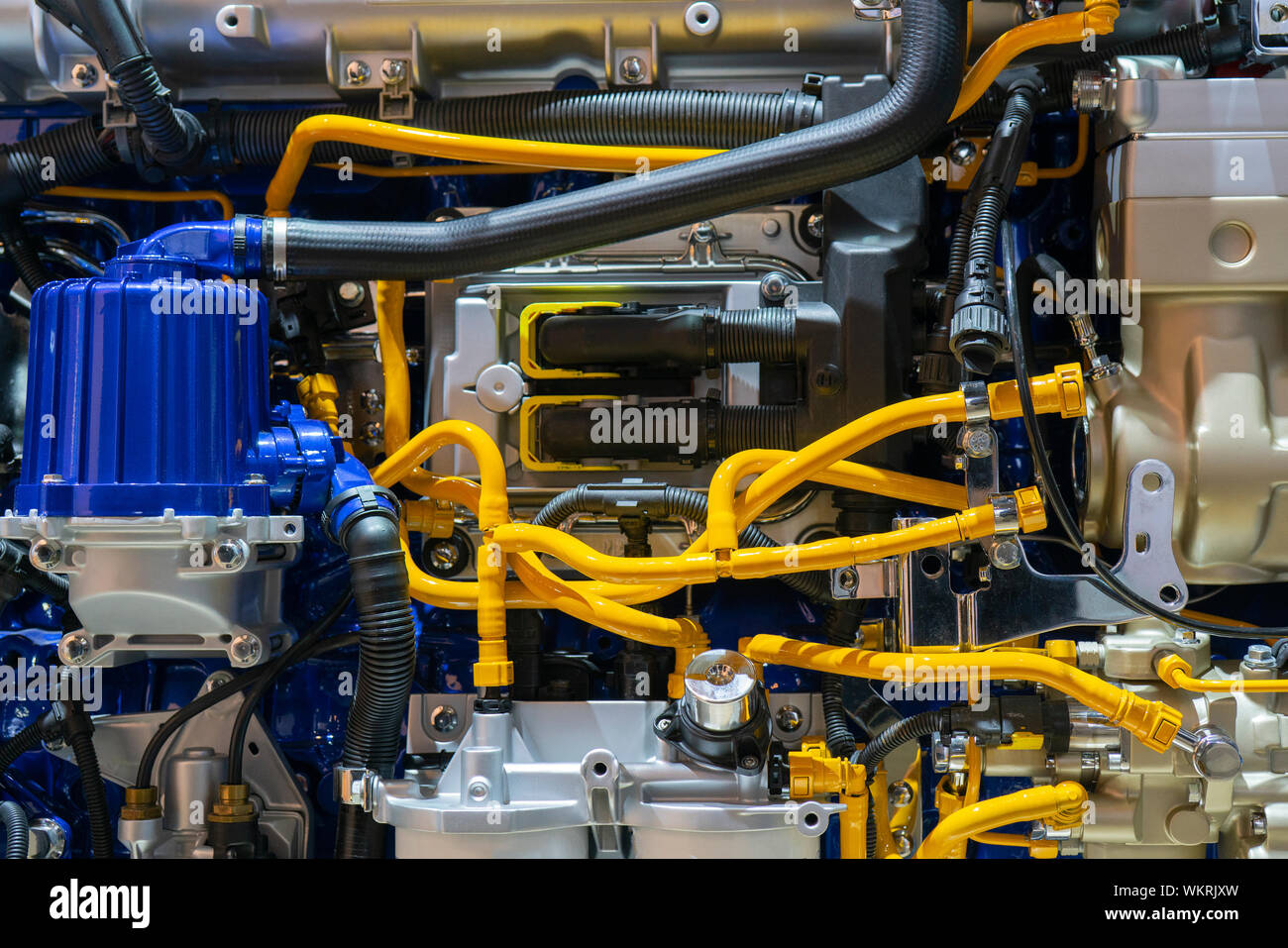 Diesel engine. Modern technologies for production of internal combustion engines Stock Photo Alamy