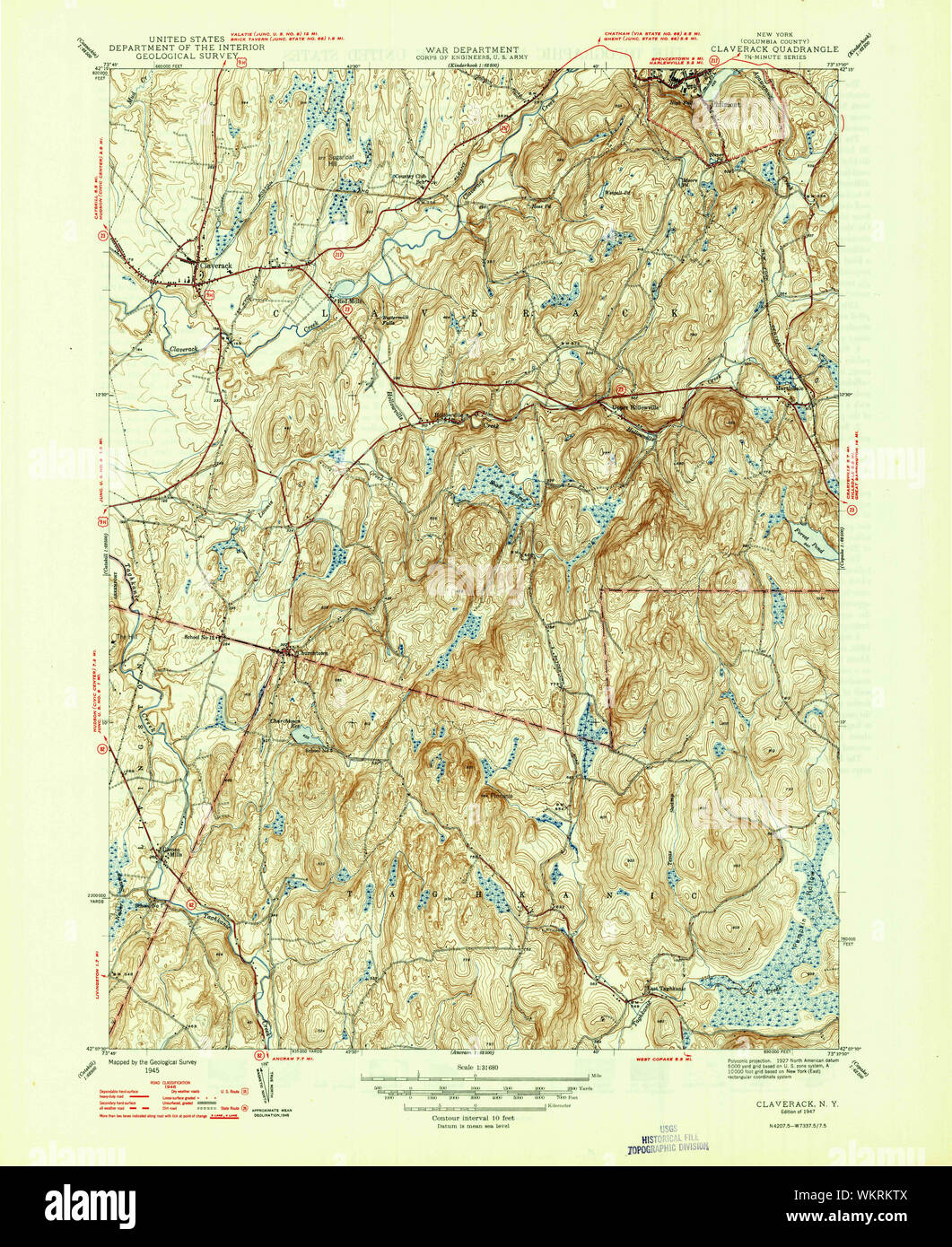 New York NY Claverack 137640 1947 31680 Restoration Stock Photo Alamy