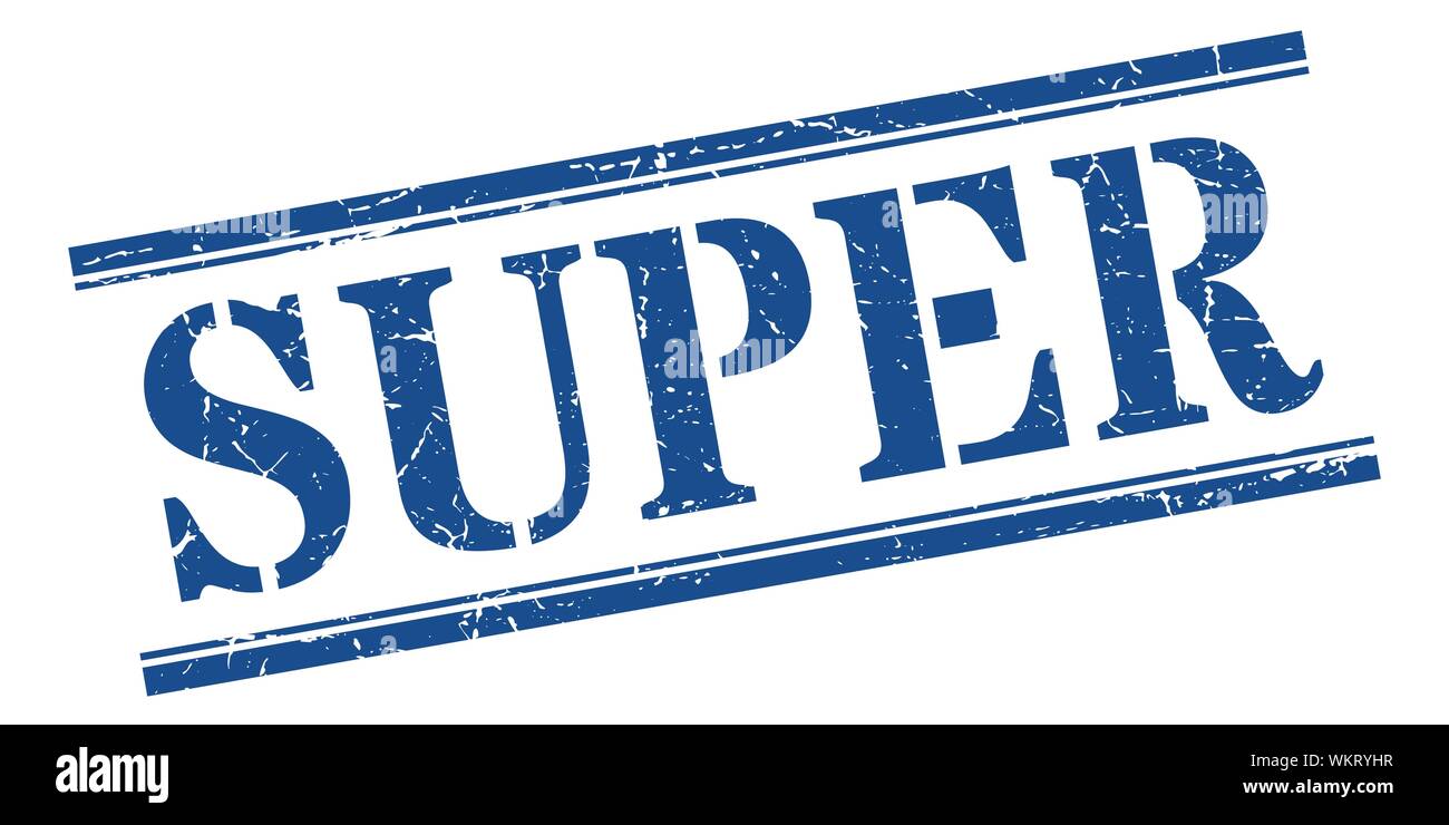 super stamp super square grunge sign super Stock Vector Image Art