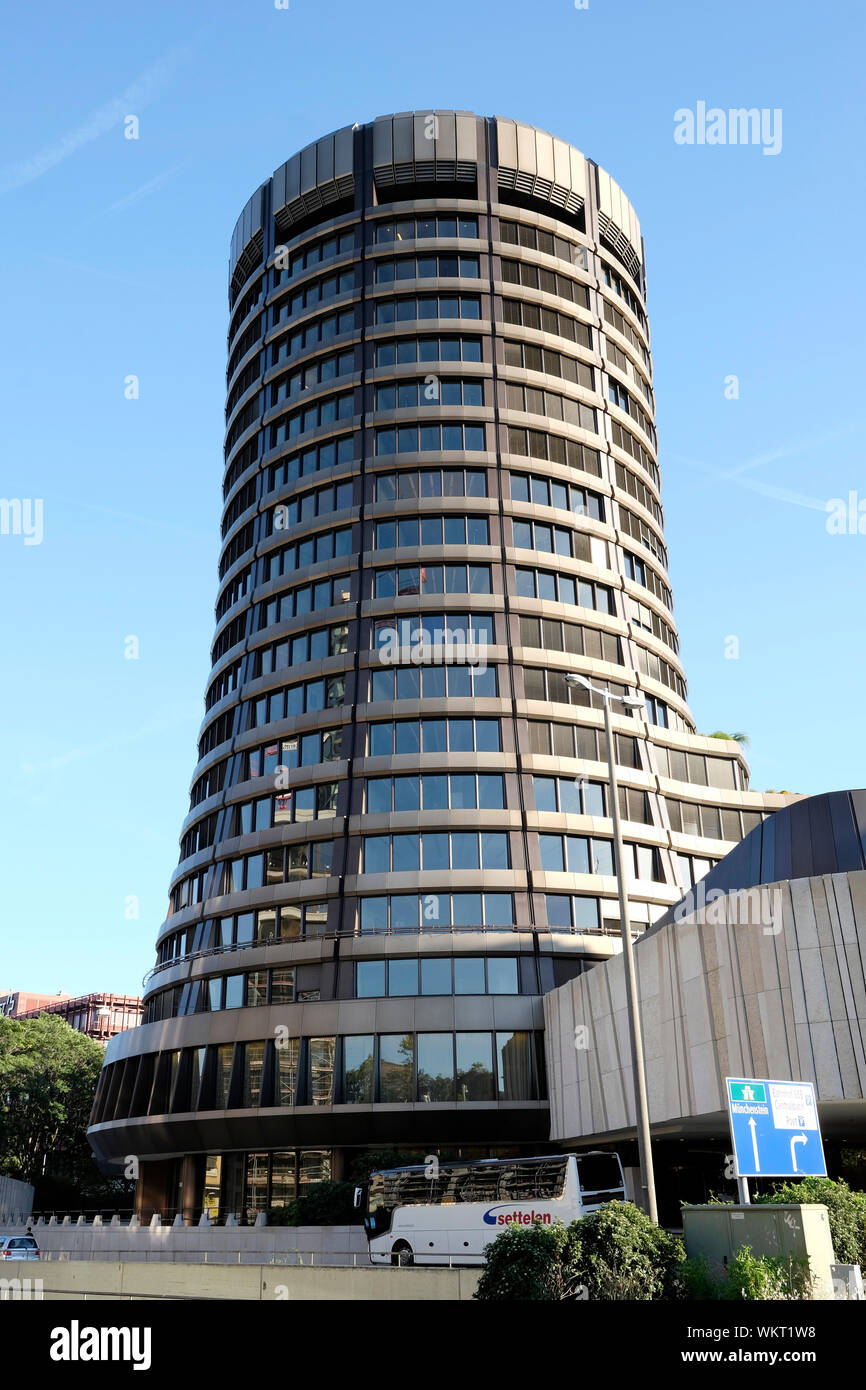 A view of the bank for international settlements in Basel, Switzerland Stock Photo