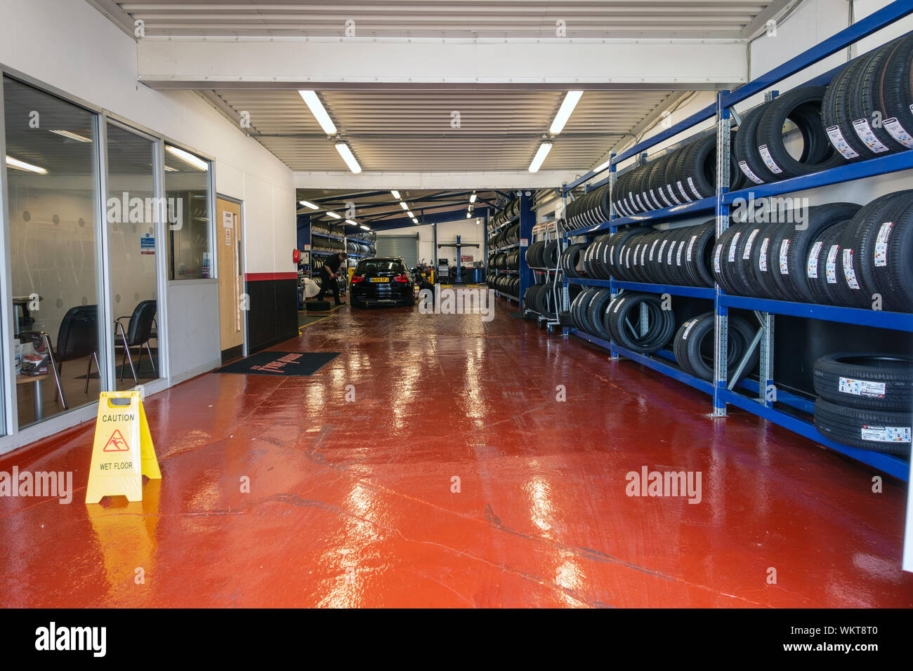 Inside a tyre depot hires stock photography and images Alamy