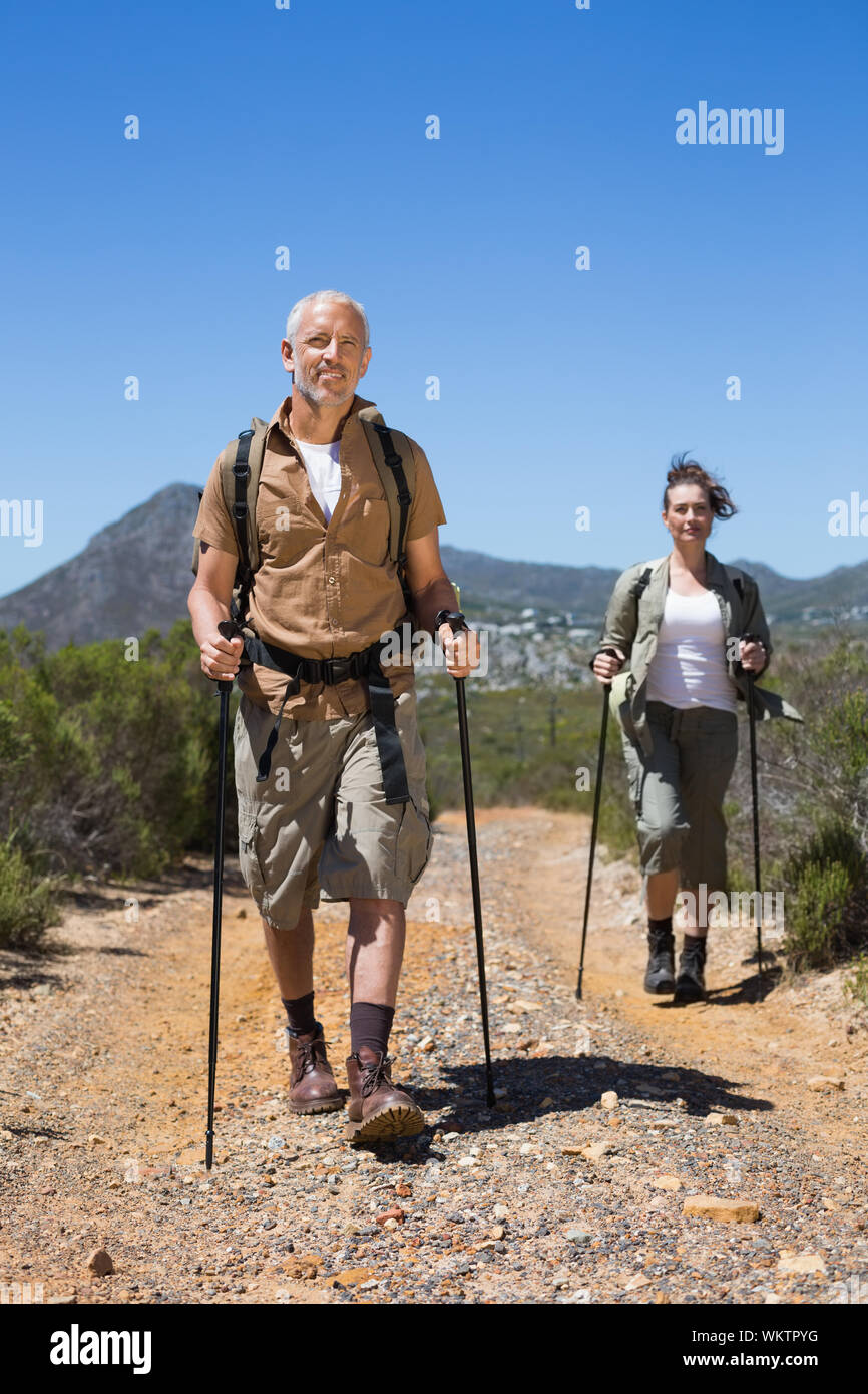 Man walking on a bush trail hi-res stock photography and images - Alamy