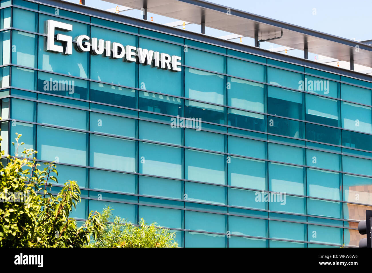 August 15, 2019 San Mateo / CA / USA Guidewire headquarters in