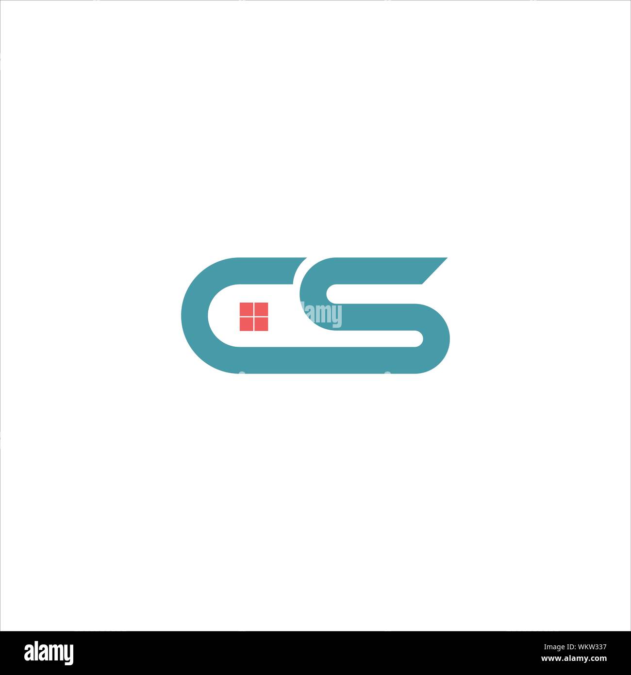CS and SC creative initial based letter icon logo vector designs Stock Vector