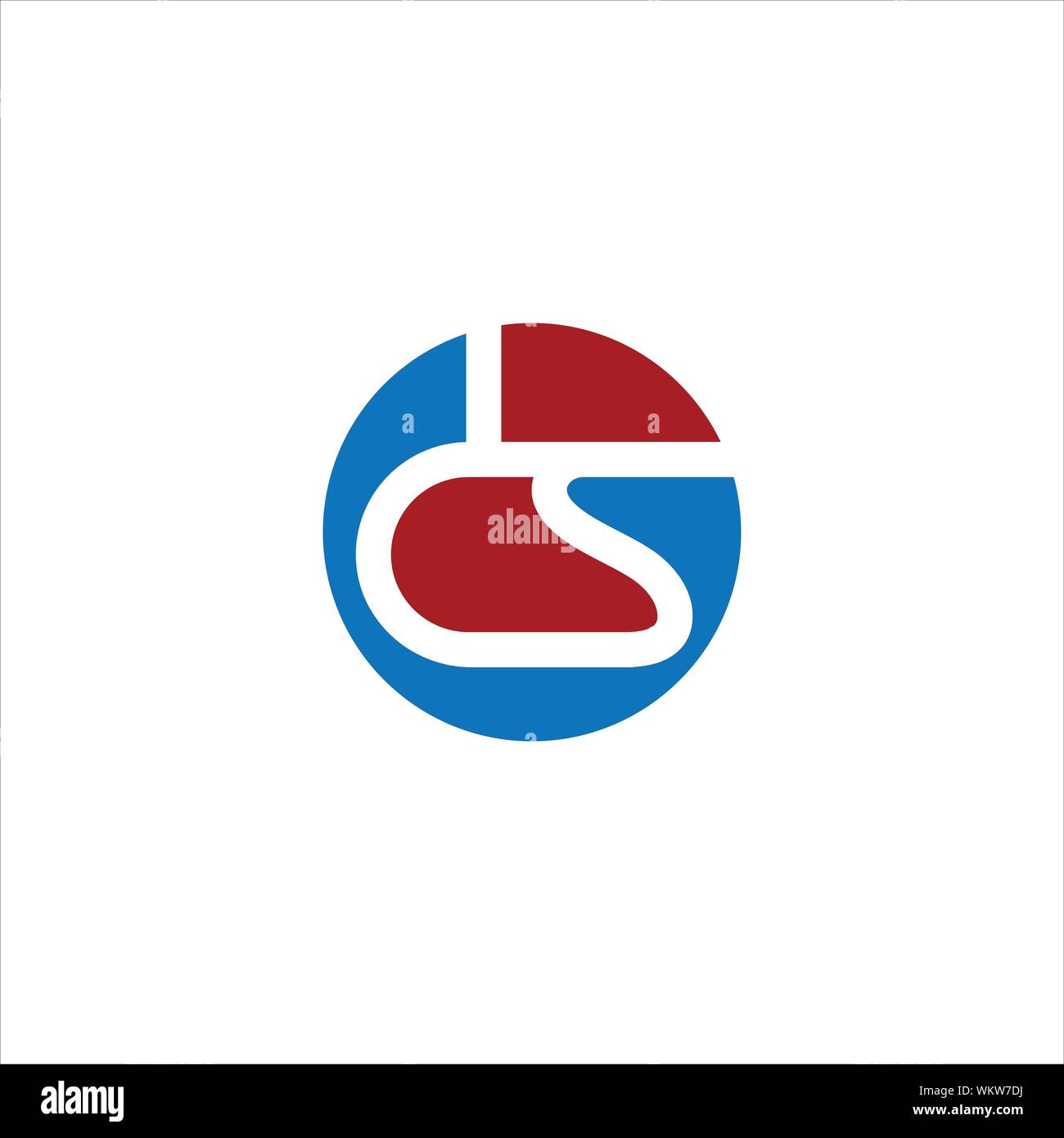 CS and SC creative initial based letter icon logo vector designs Stock Vector