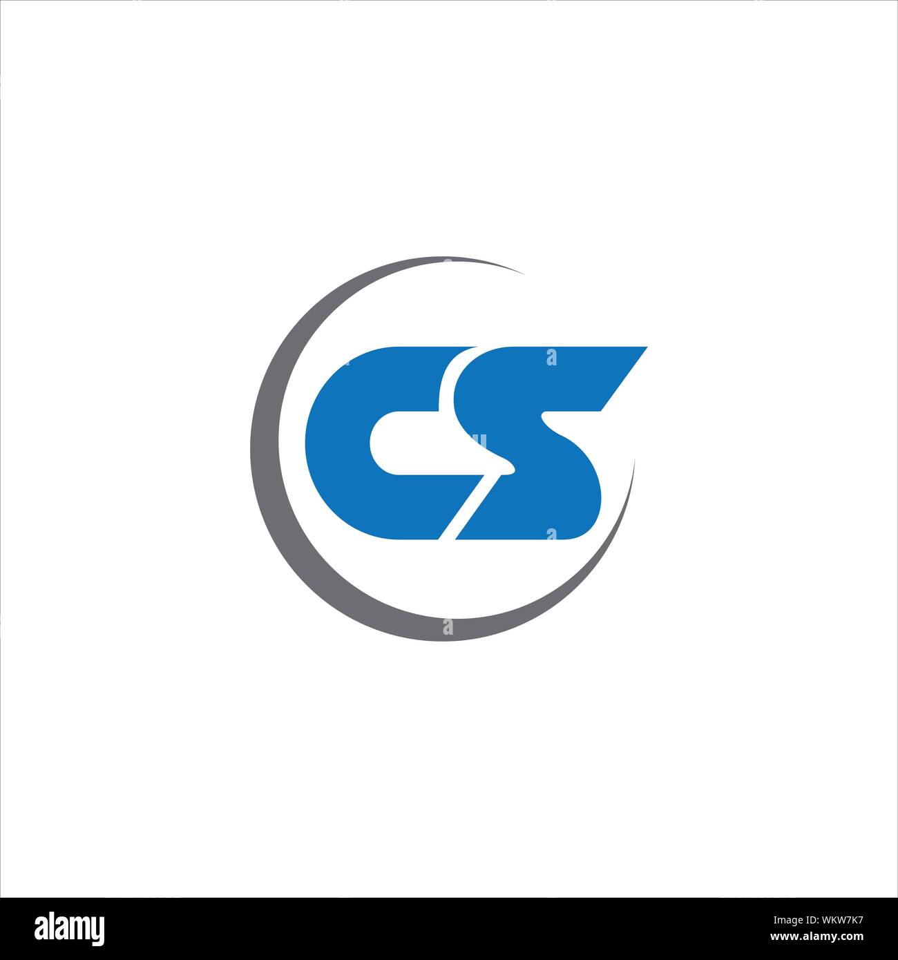 CS and SC creative initial based letter icon logo vector designs Stock Vector