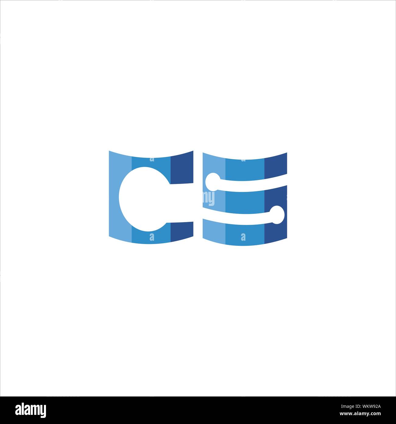 CS and SC creative initial based letter icon logo vector designs Stock ...