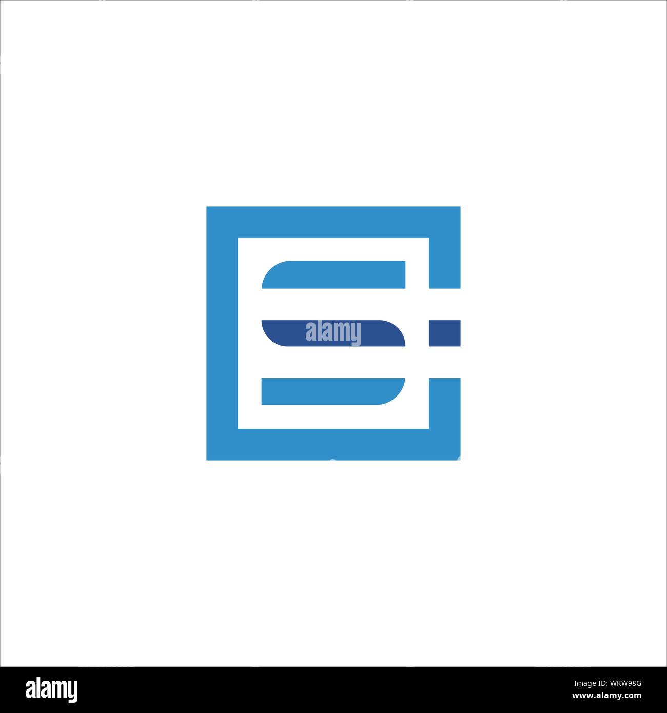CS and SC creative initial based letter icon logo vector designs Stock Vector