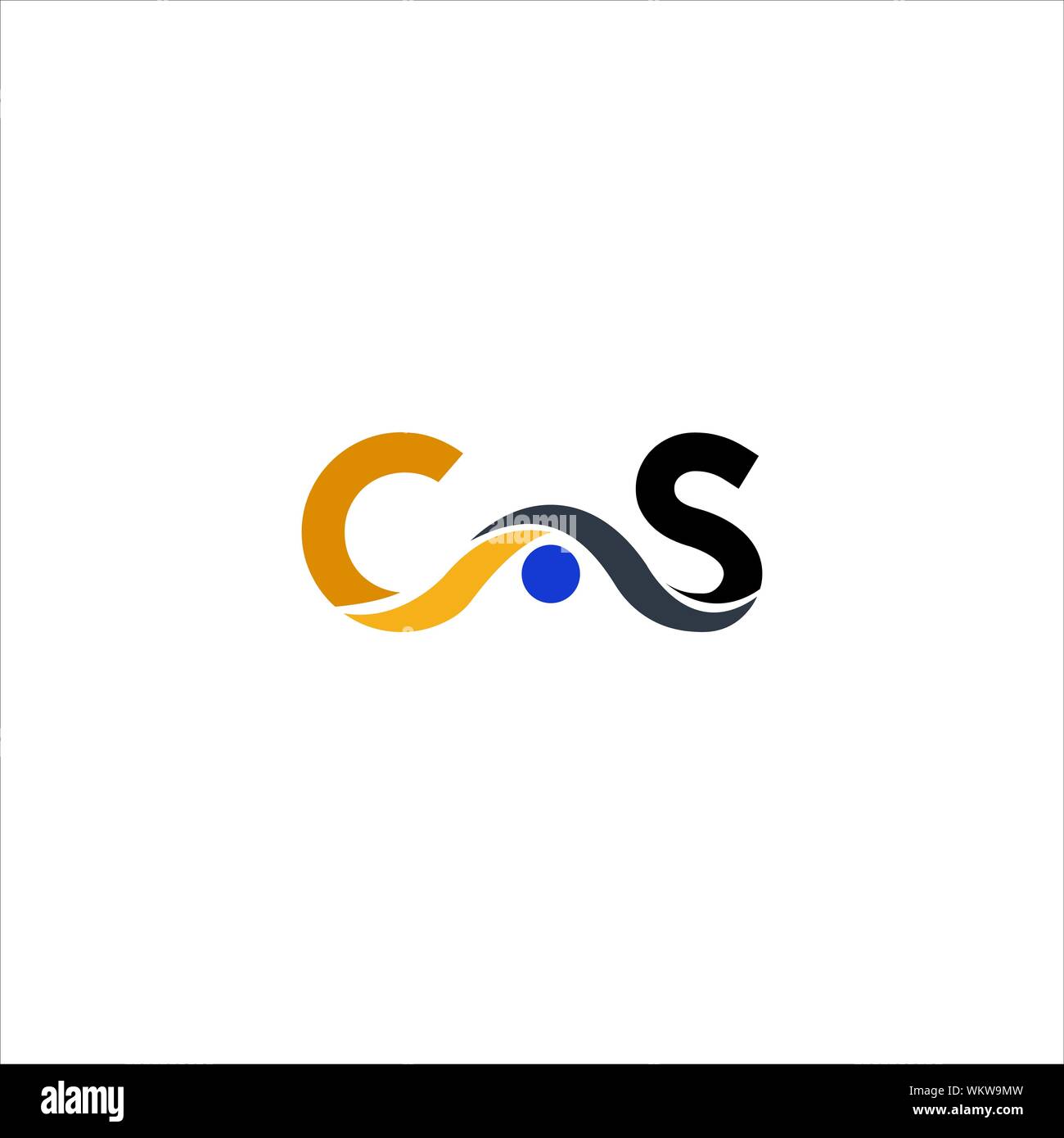 CS and SC creative initial based letter icon logo vector designs Stock Vector