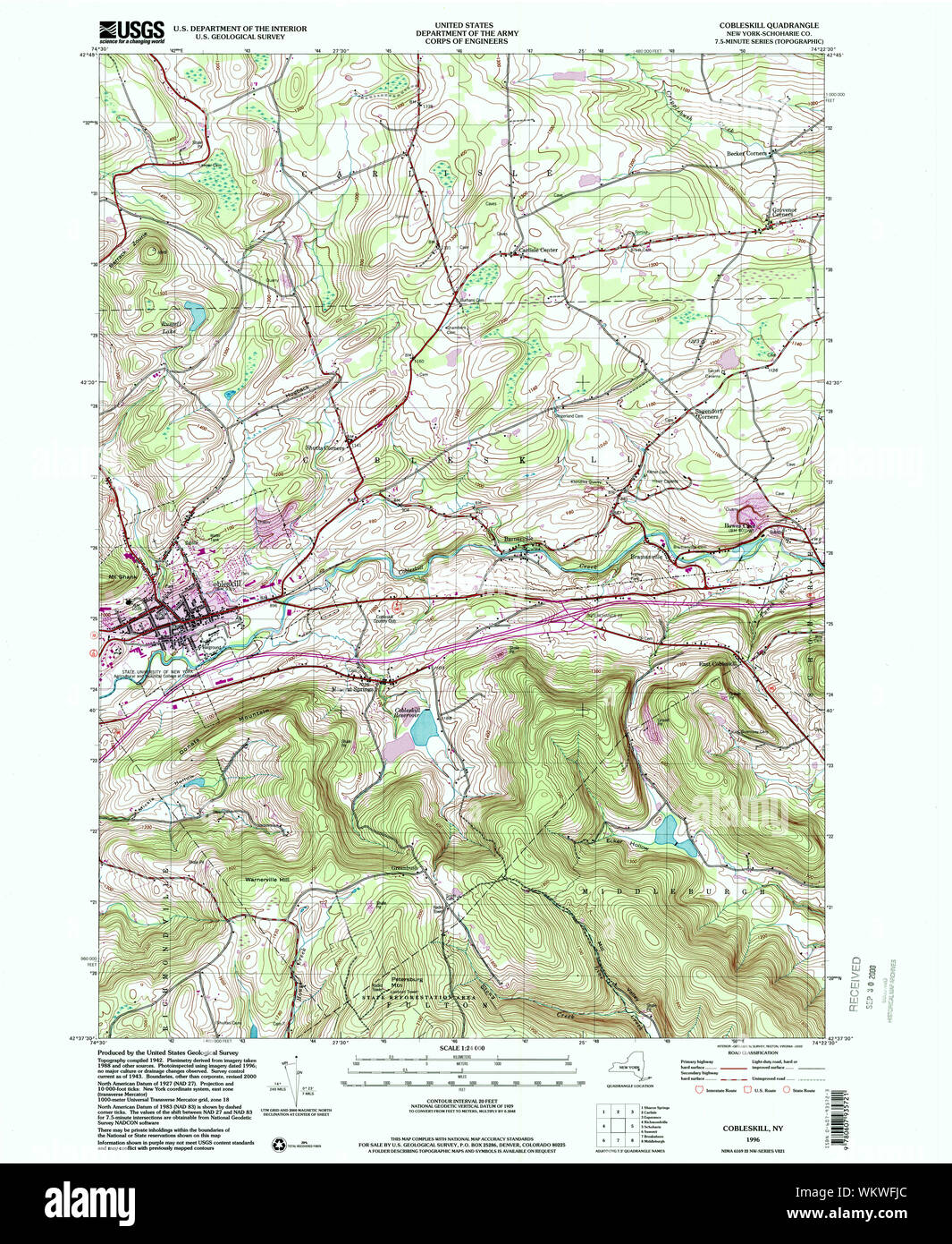 New York NY Cobleskill 137181 1996 24000 Restoration Stock Photo Alamy