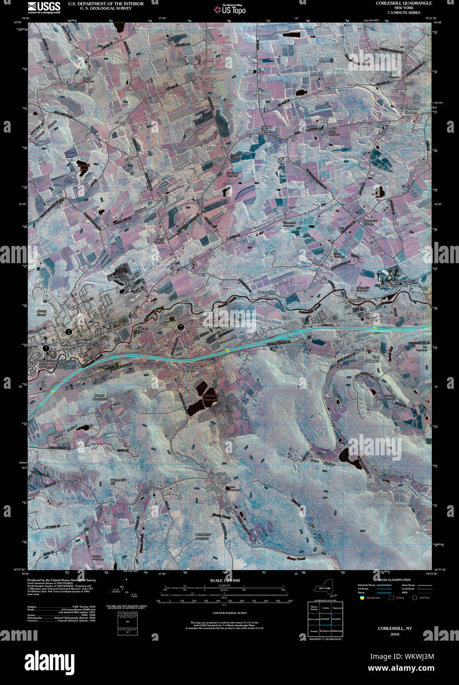 Map of cobleskill hires stock photography and images Alamy