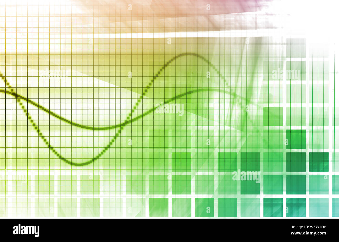A Tech Futuristic Business Chart Abstract Art Stock Photo