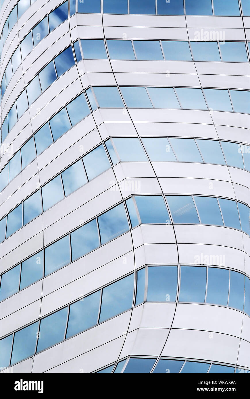 Abstract background of walls of futuristic office building Stock Photo ...