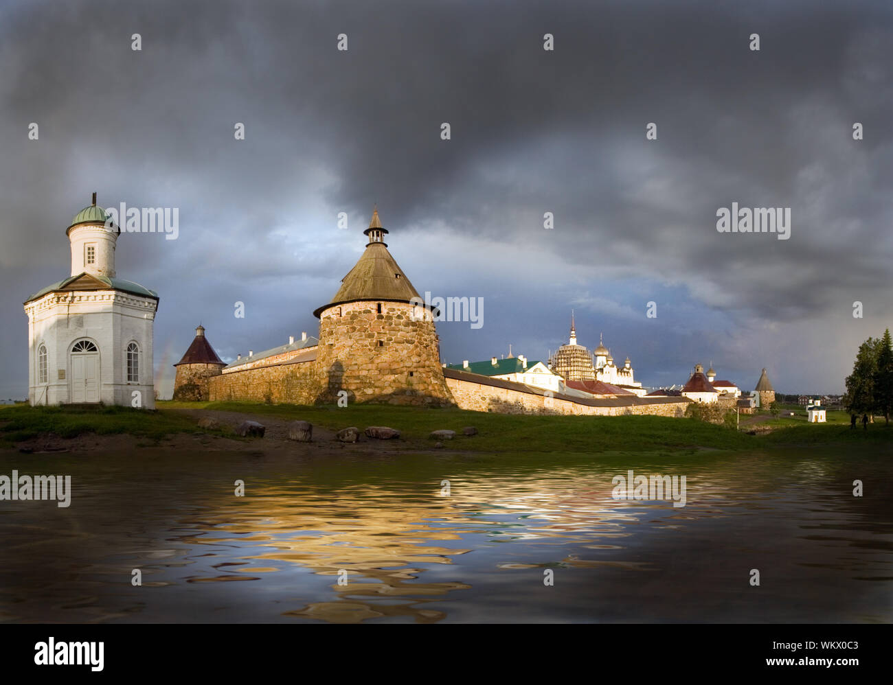 Spaso-Preobrazhenskiy solovetsky monastery,Karelia, Russia, Stock Photo