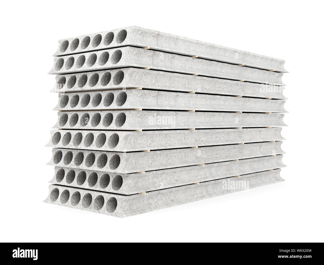 slabs of concrete on a white isolated background Stock Photo Alamy