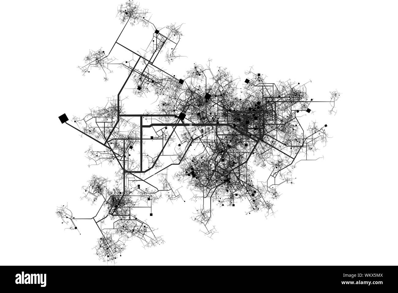 Download City Map Blueprint Stock Photo Alamy