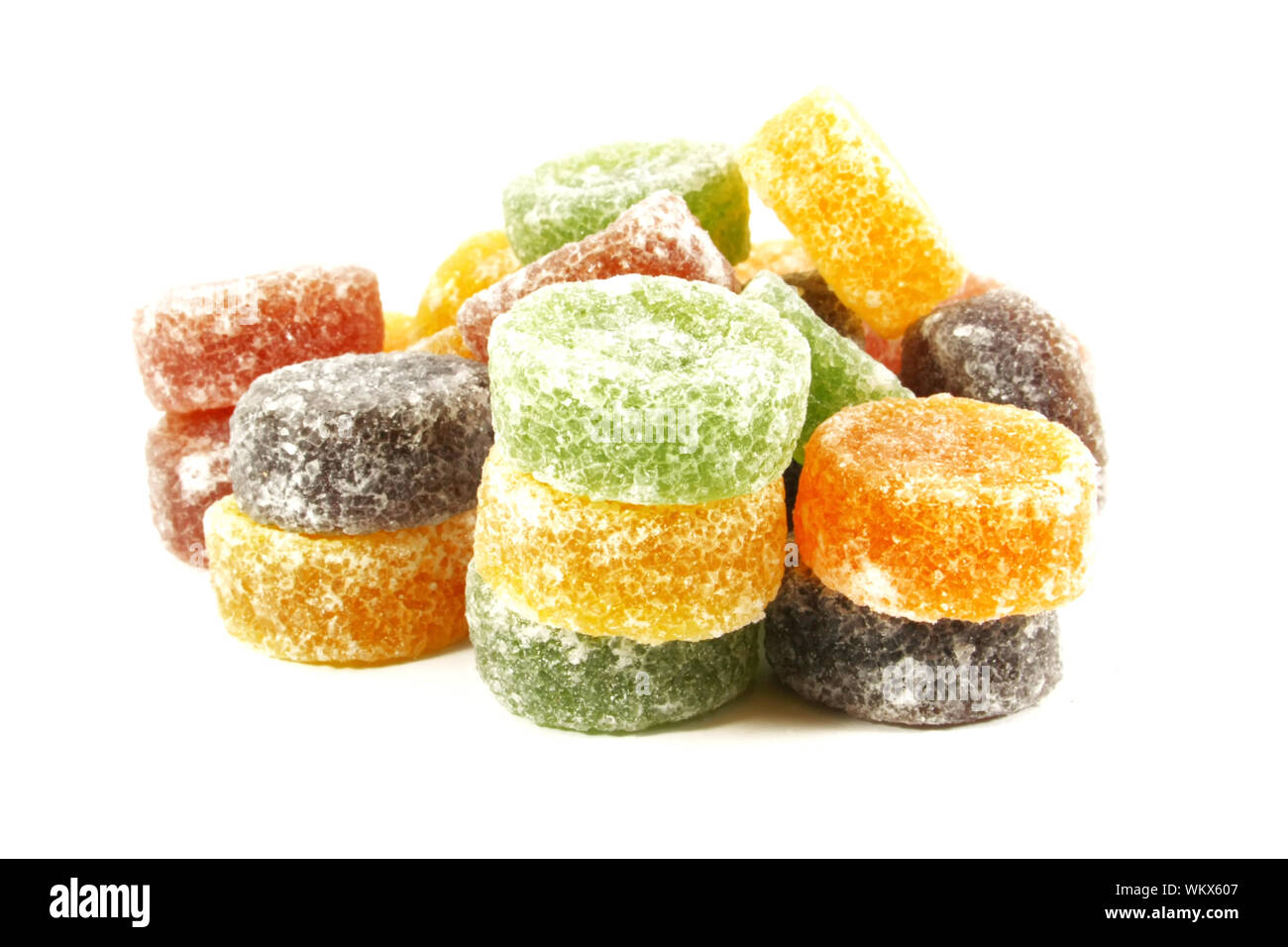 Pile of Candy Jelly Chews Stock Photo