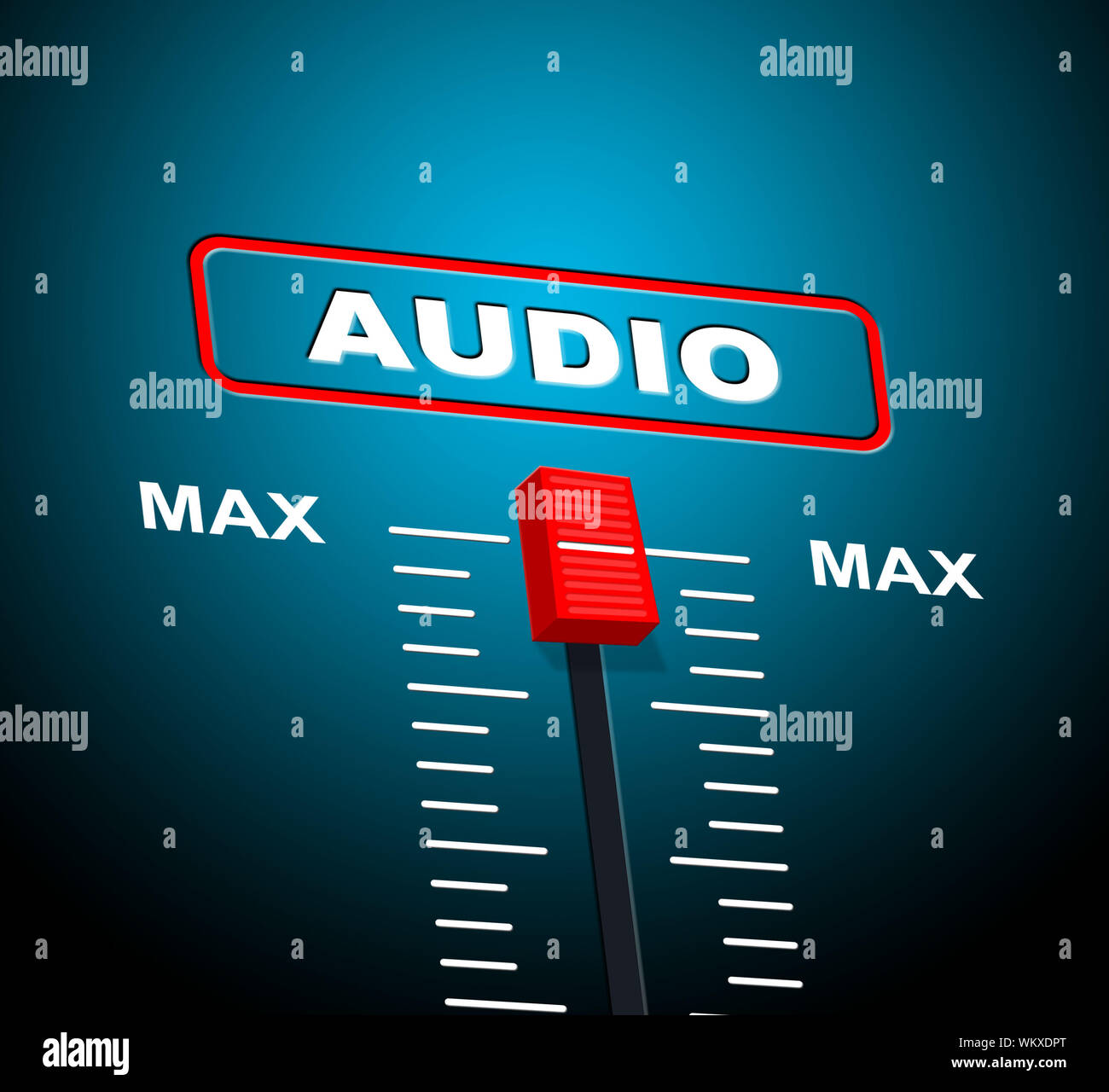 Music Audio Showing Sound Track And Amplifier Stock Photo Alamy
