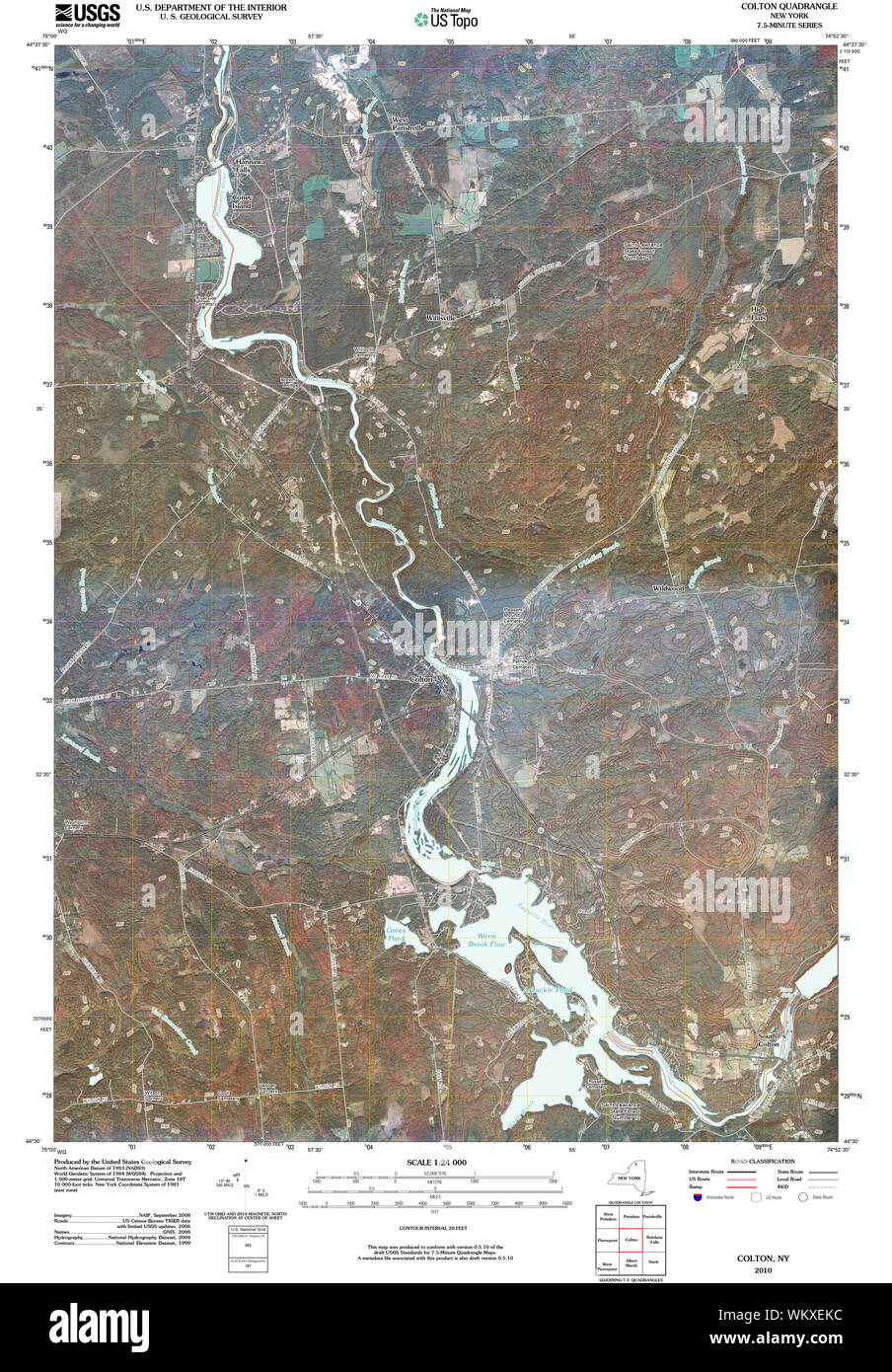 Map of colton new york hires stock photography and images Alamy