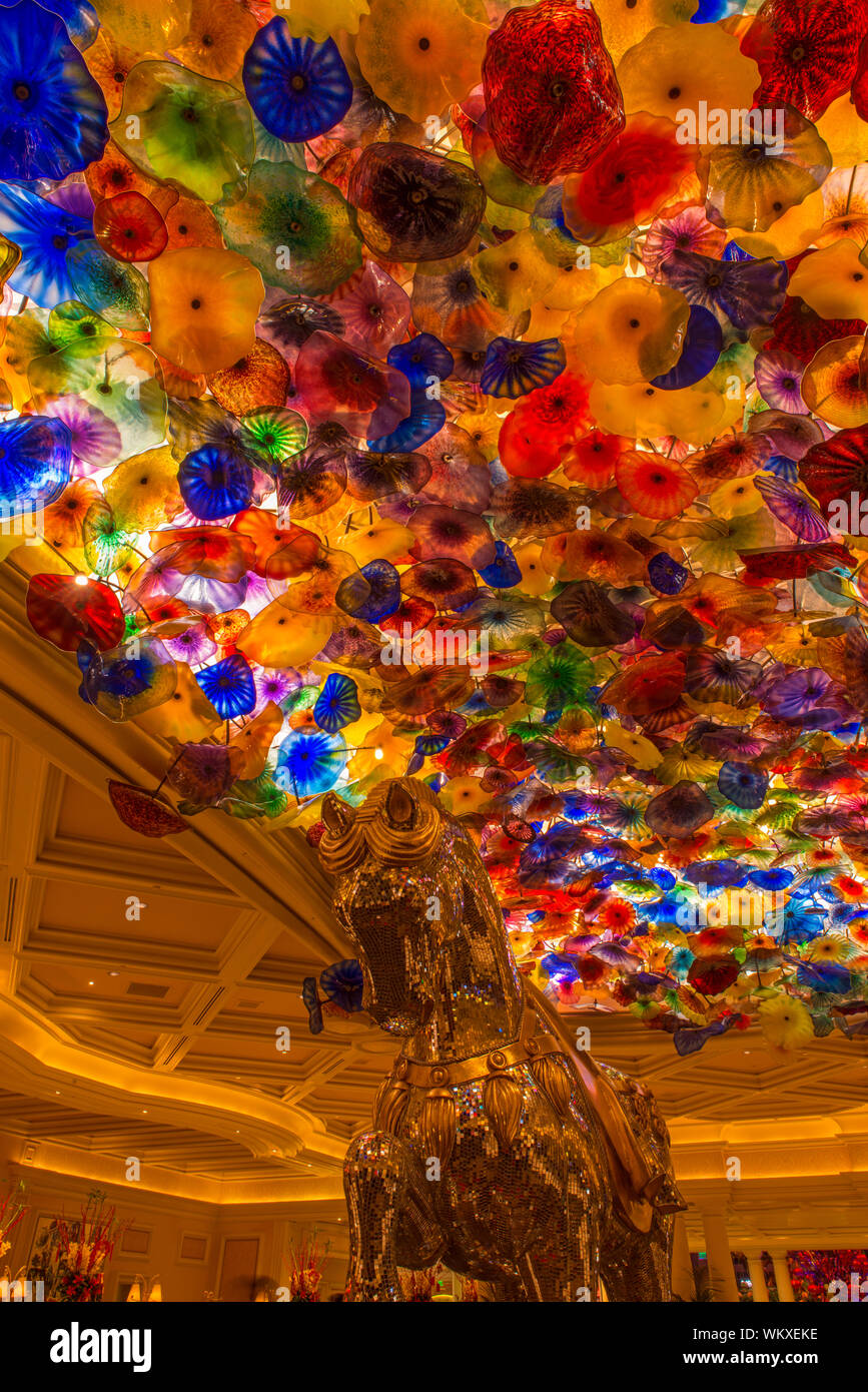 Hotel Casino Bellagio Interior of the Lobby featuring mosaic horse and