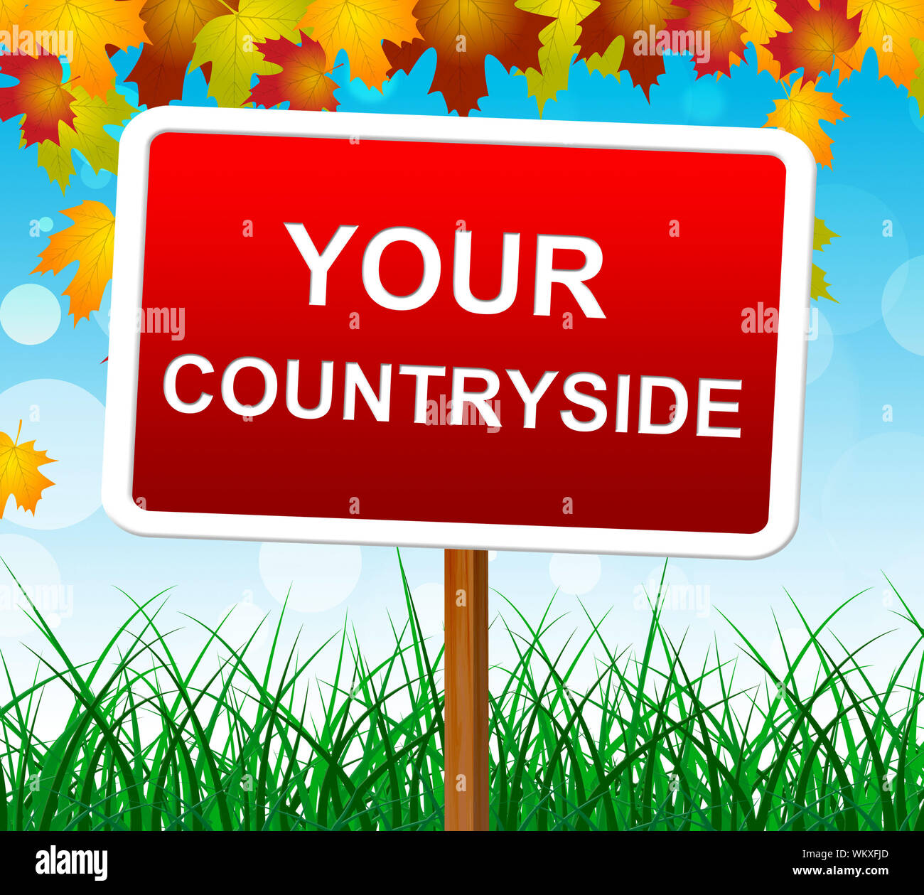 Your Countryside Representing Owned Scene And Natural Stock Photo - Alamy