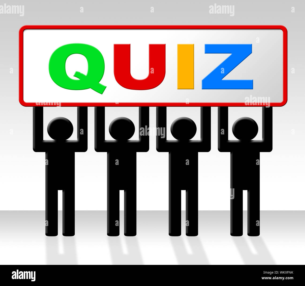 Test Quiz Meaning Questions And Answers And Puzzle Stock Photo Alamy
