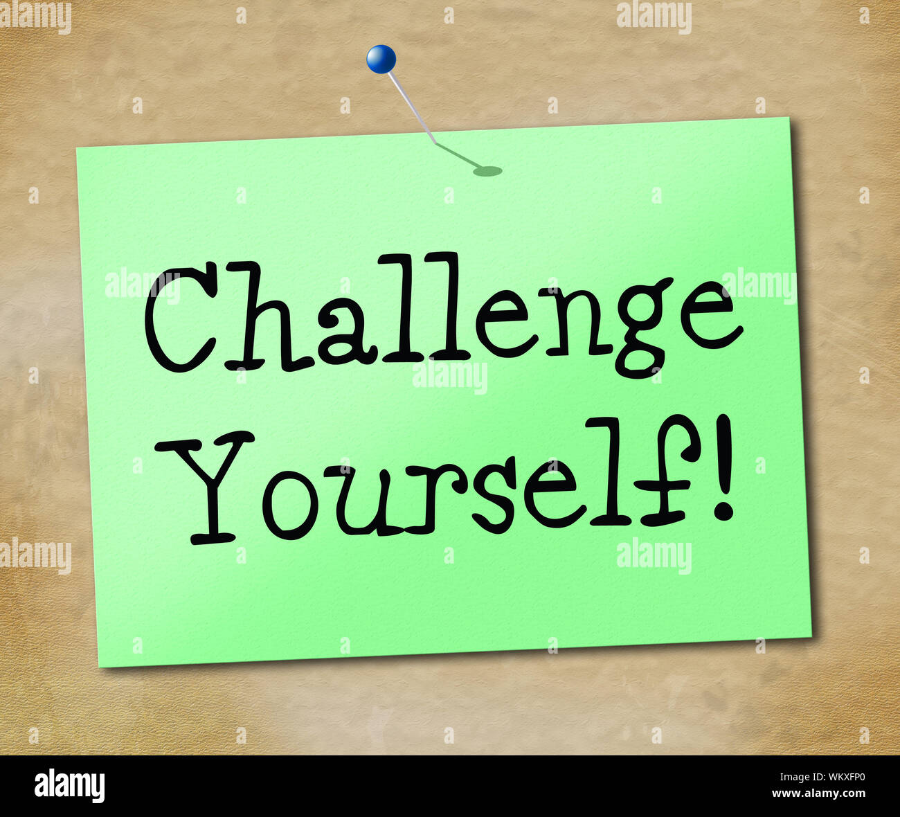 Challenge Yourself Showing Encourage Persistence And Achievement Stock ...